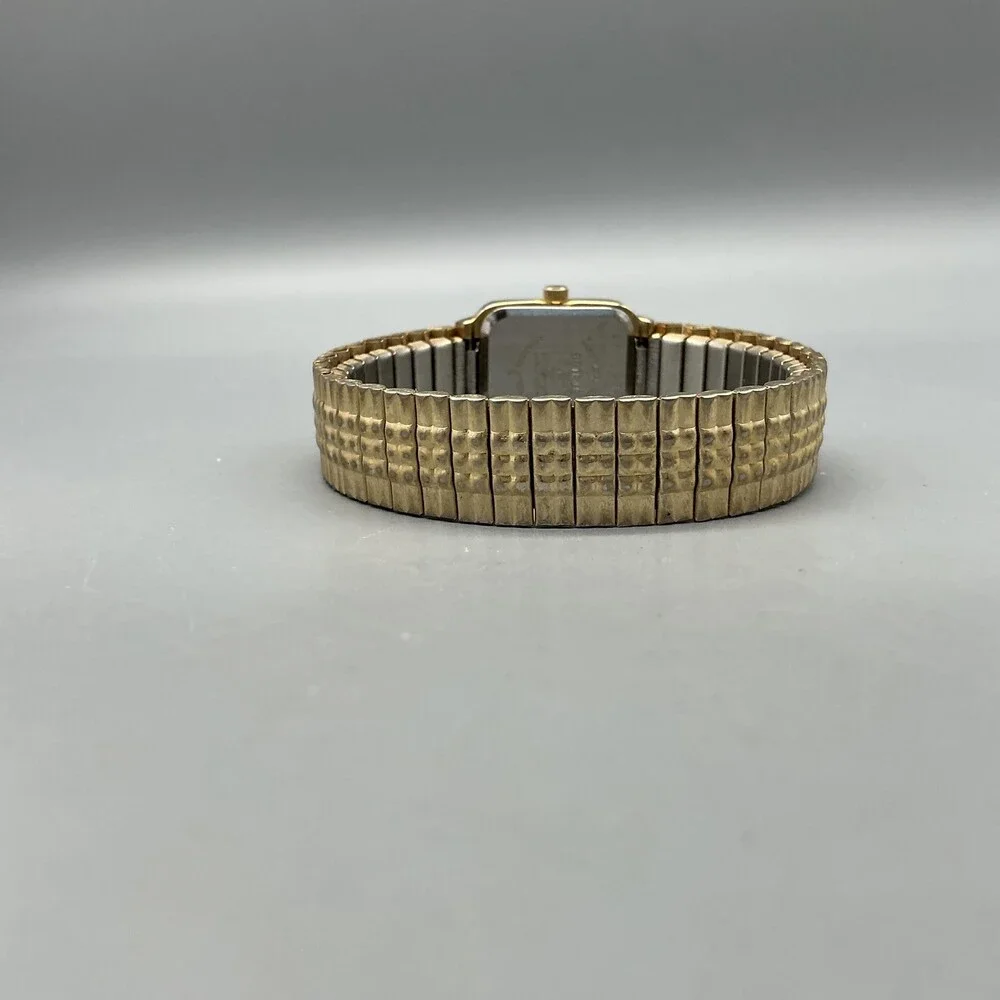 Benrus BN203L Womens Watch 20mm Champagne Gold Tone Stretch New Battery